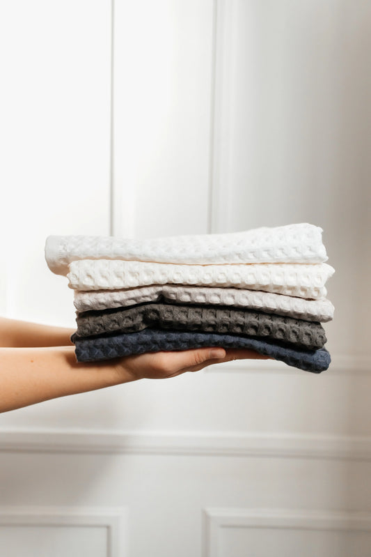 Serviette d'invité en coton gaufré Jacki