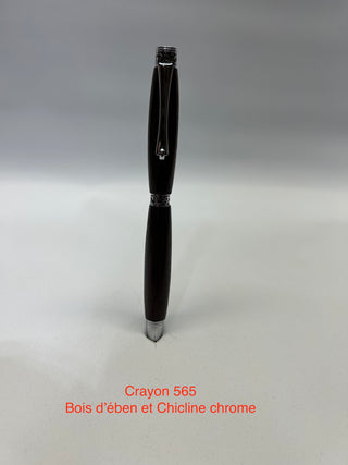 #565 - Chic line, bois d'ében et chrome