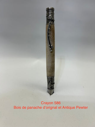 #586 - Pêche, panache d'orignal et antique étain