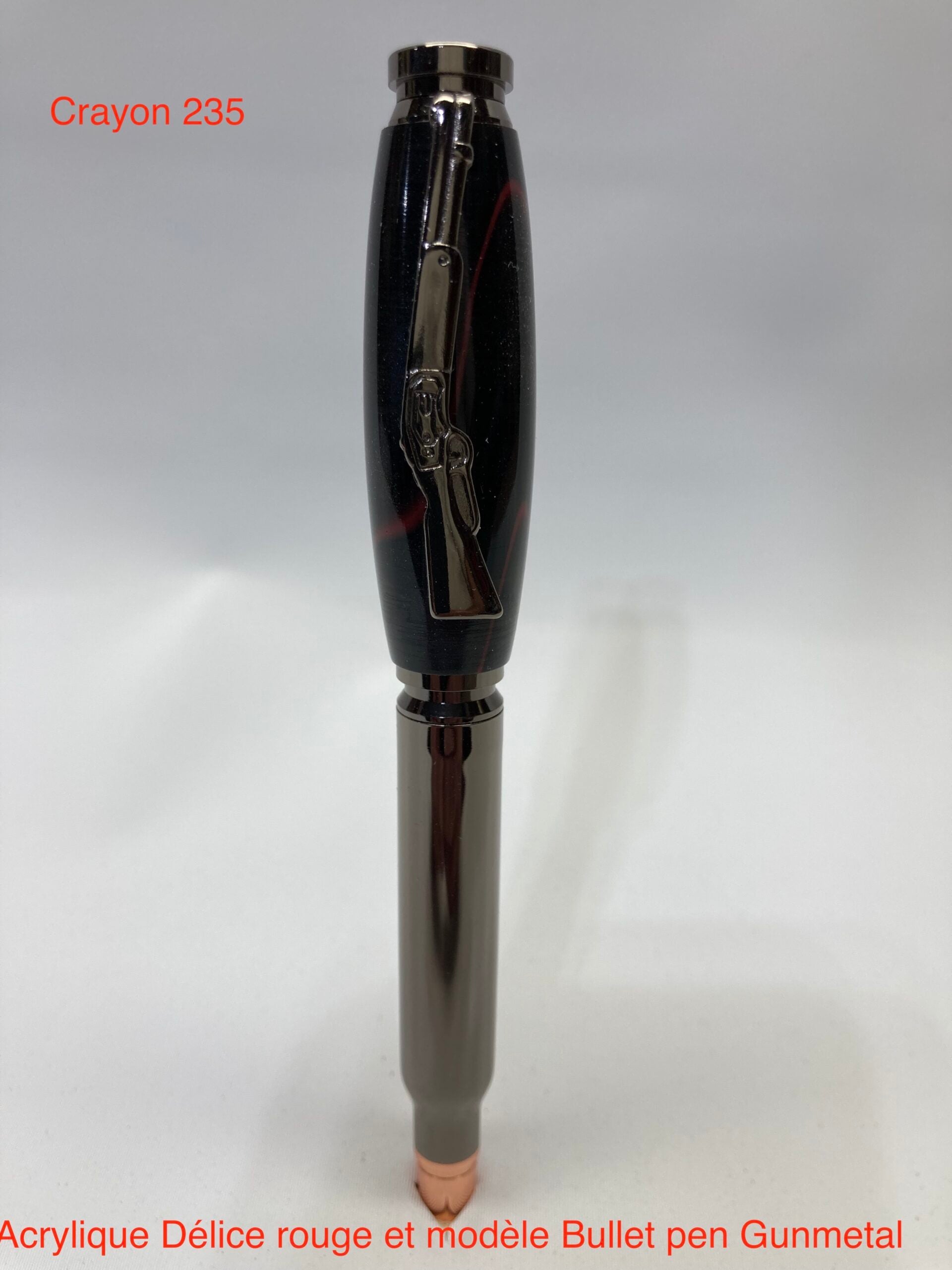 Chasse carthridge bullet, acrylique délice modèle bullet pen gun métal