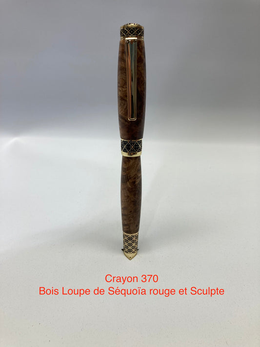 #370 - Sculpte, bois loupe de séquoia rouge