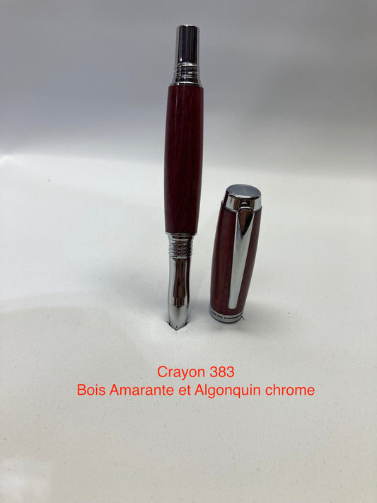 #383 - Algonquin, bois amarante et chrome