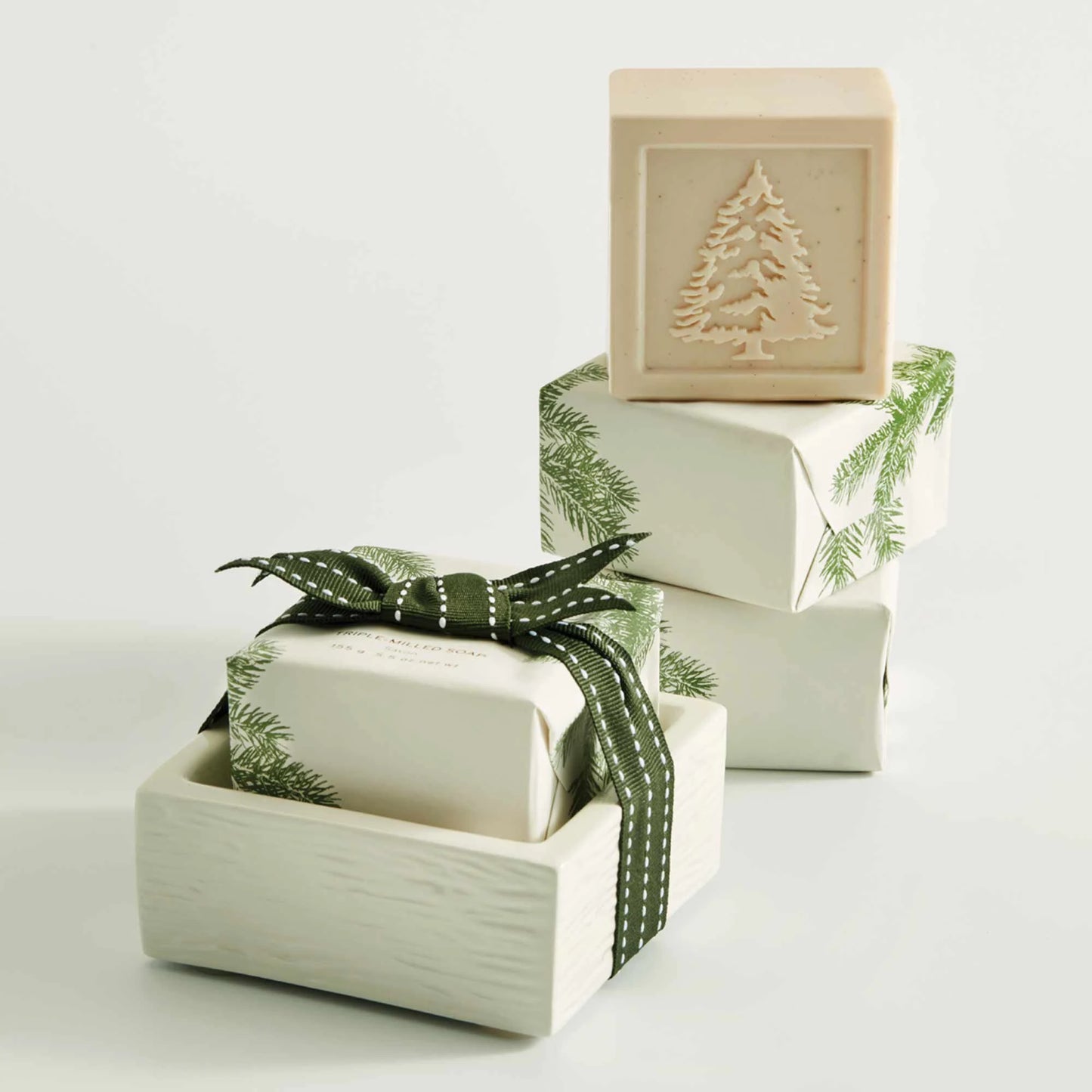 Ensemble de savon en barre et de vaisselle Frasier Fir