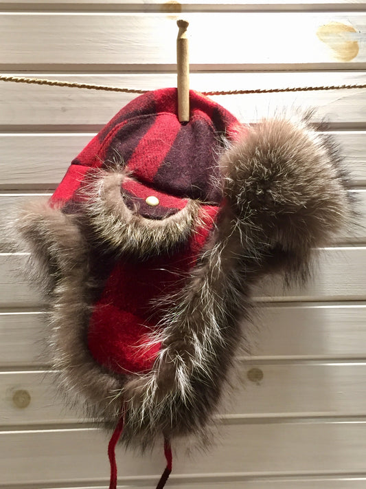 Chapeau laine et Fourrure à oreilles